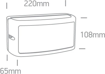 10W LED sieninis šviestuvas, antracito sp., 3000K, 67474A/AN/W