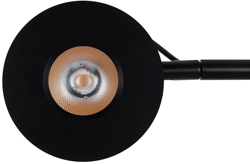 10W LED sieninis šviestuvas GEAR, juodas, 3000K