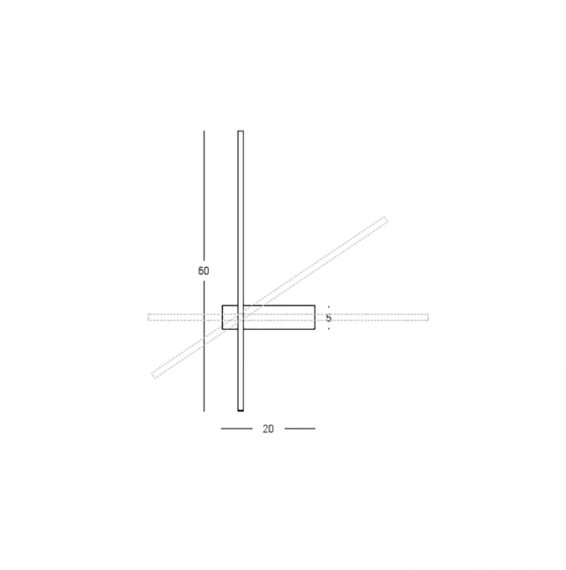 10W LED sieninis šviestuvas, juodas, 3000K, 25317