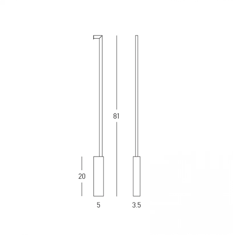 10W LED sieninis šviestuvas, juodas, 3000K, 25321
