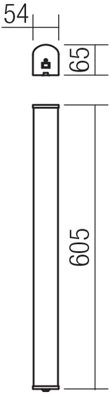 10W LED sieninis šviestuvas MARKER, baltos/chromo sp., 4000K, IP44