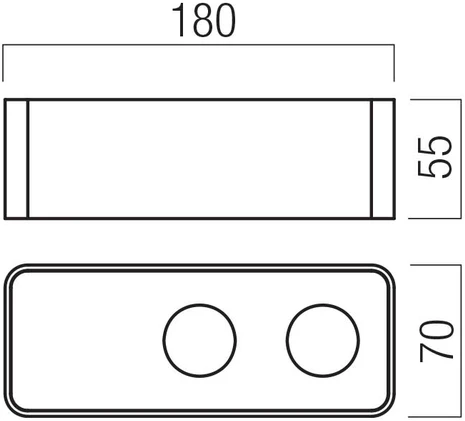 10W LED sieninis šviestuvas YUKI, nikelio sp., 3000K, dimeriuojamas, 01-3695