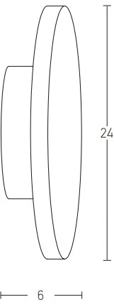 10W LED sieninis šviestuvas, žalvario sp., 3000K, 20350