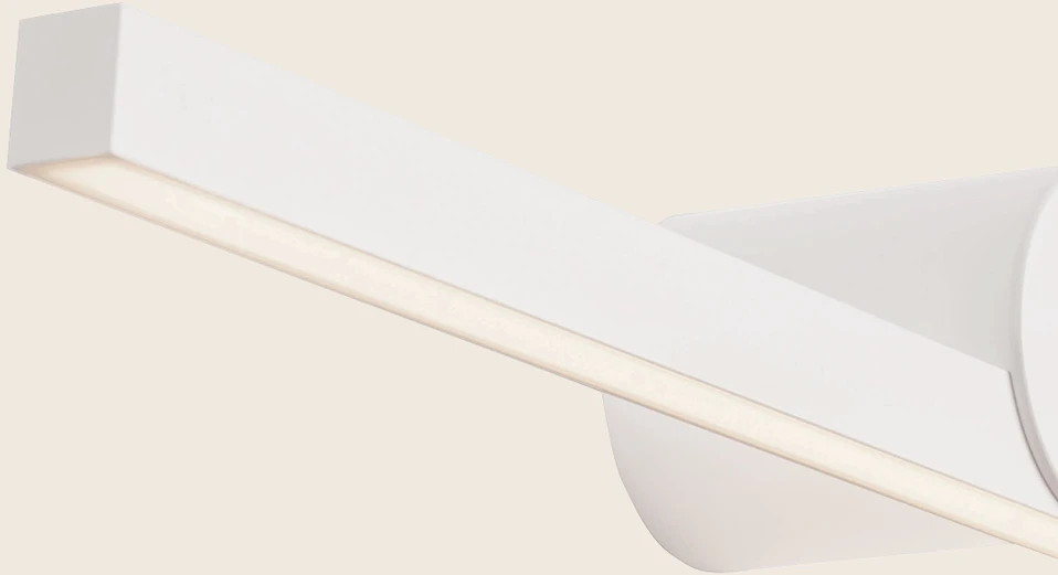 Sieninis šviestuvas 10W LED sieninis veidrodžio šviestuvas, baltas, 3000K, IP54, 22124-W