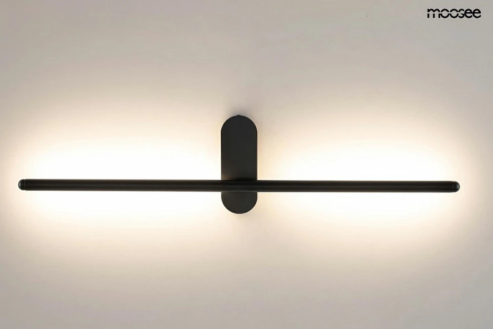 Sieninis šviestuvas 10W LED sieninis veidrodžio šviestuvas TOBIA, juodas, 3000K