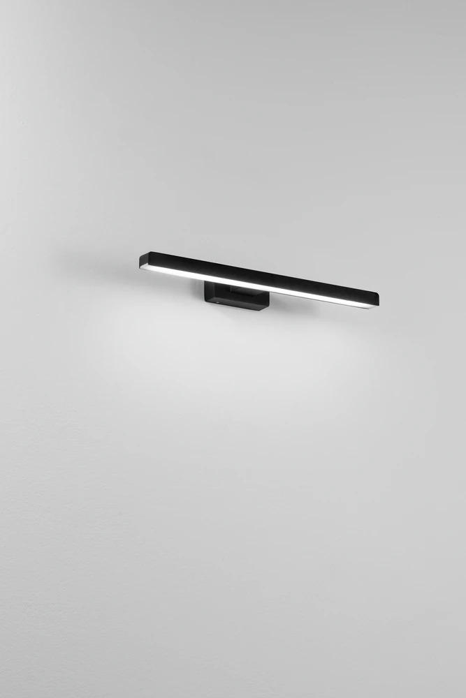 Sieninis šviestuvas 10W LED sieninis vonios šviestuvas LANCER, juodas, 4000K, IP54