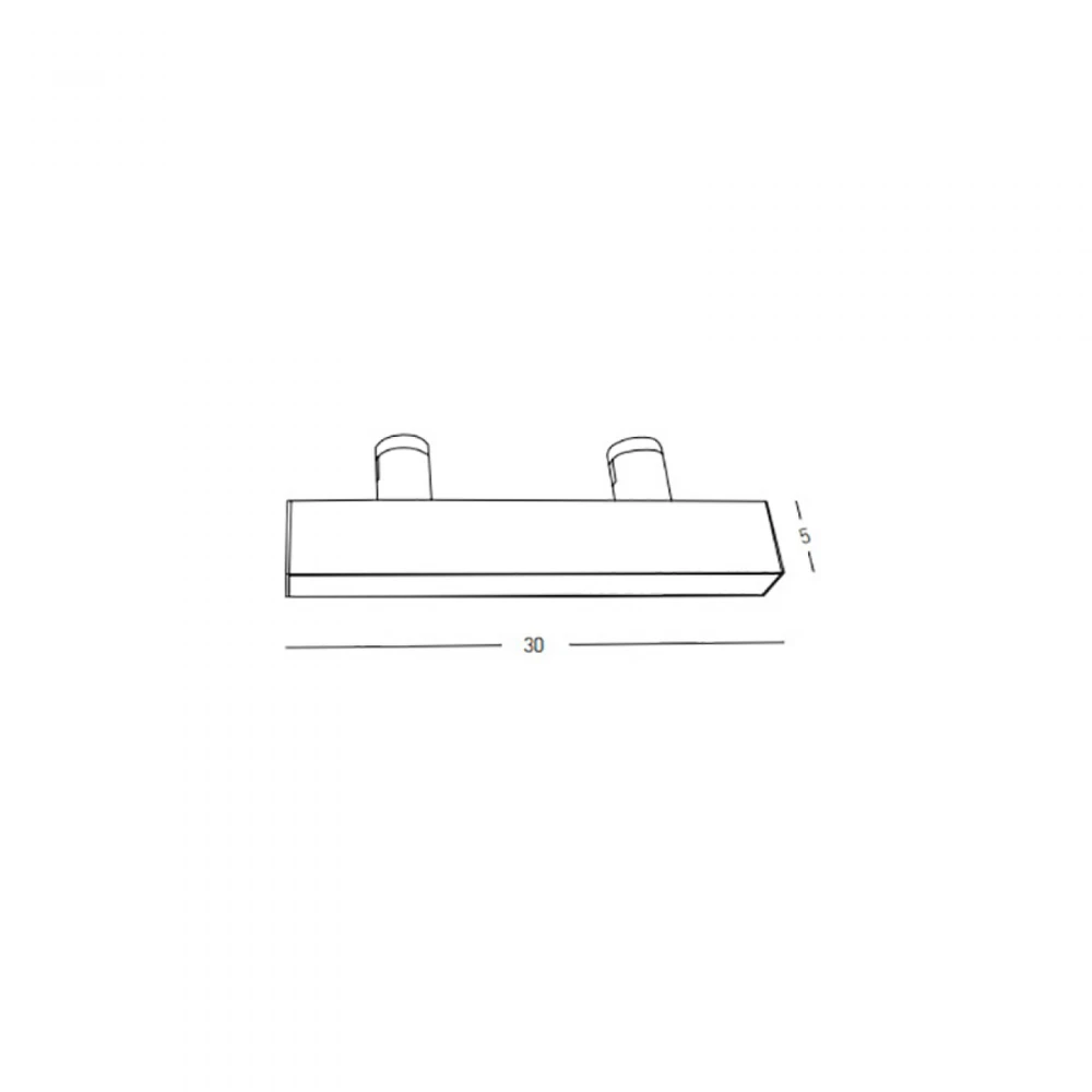 10W LED šviestuvas į magnetinę sistemą ZAMBELIS FLEXIBLE, juodas, 3000K, DALI, 23182