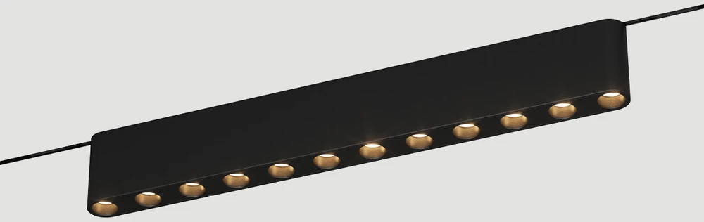 10W LED šviestuvas į magnetinę sistemą ZAMBELIS MAGNETIC 3MM, juodas, 3000K, dimeriuojamas, 25122