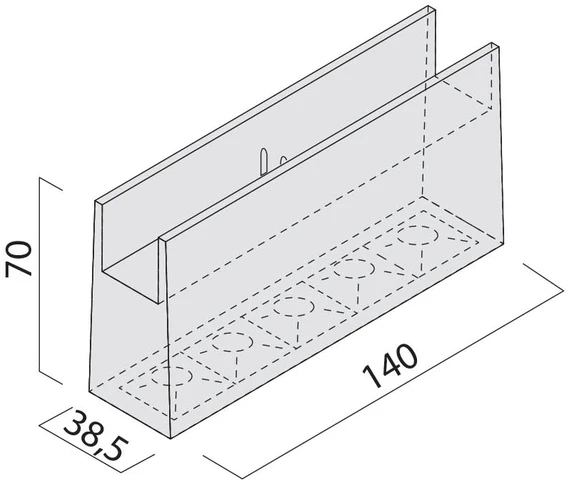 10W LED šviestuvas, montuojamas į XFORT bėgelį, 48V, juodas, 2700K, IP65, 140mm, dimeriuojamas, FRT21UWW SP SBK