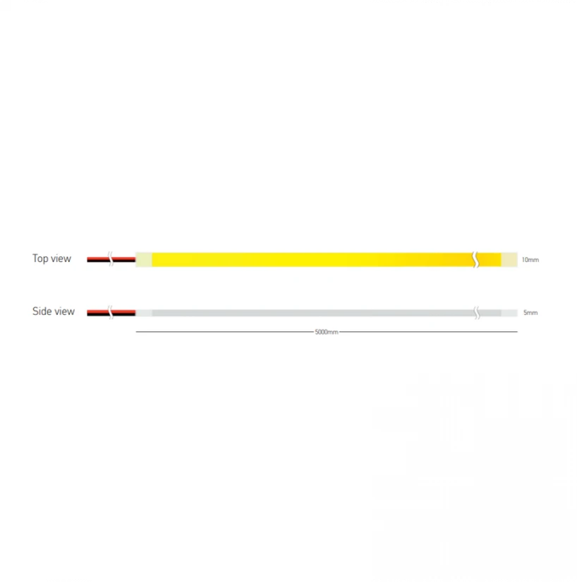 10W/m LED NEON juosta, 24V, 480LEDs/m, 2700K, IP20, 5m ritė, LS63