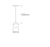 10W pakabinamas šviestuvas į magnetines sistemas, juodas, 3000K, 42136/B/W