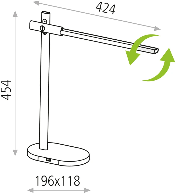 10W stalo šviestuvas LAYSAN, antracito sp., 6500K, dimeriuojamas, S81521N