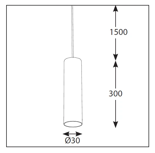 10W šviestuvas į magnetines sistemas INSIGHT TUBE, juodas, 3000K