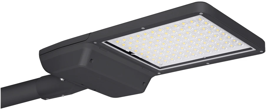 115W LED gatvės šviestuvas FLEX LARGE 1DIM, tamsiai pilkas, 3000K, IP66, 165x55°