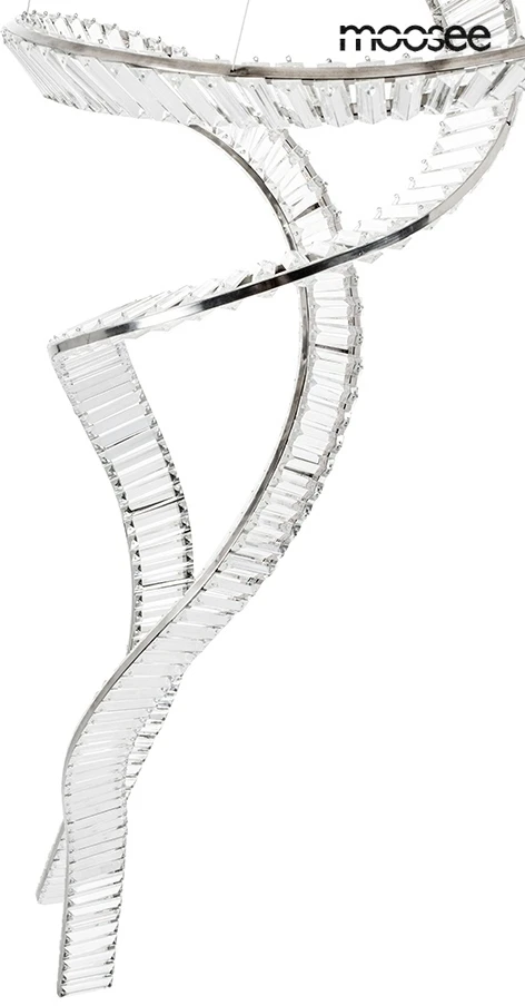 115W LED pakabinamas šviestuvas WAVE CORDON 2B, chromo sp., 3000K
