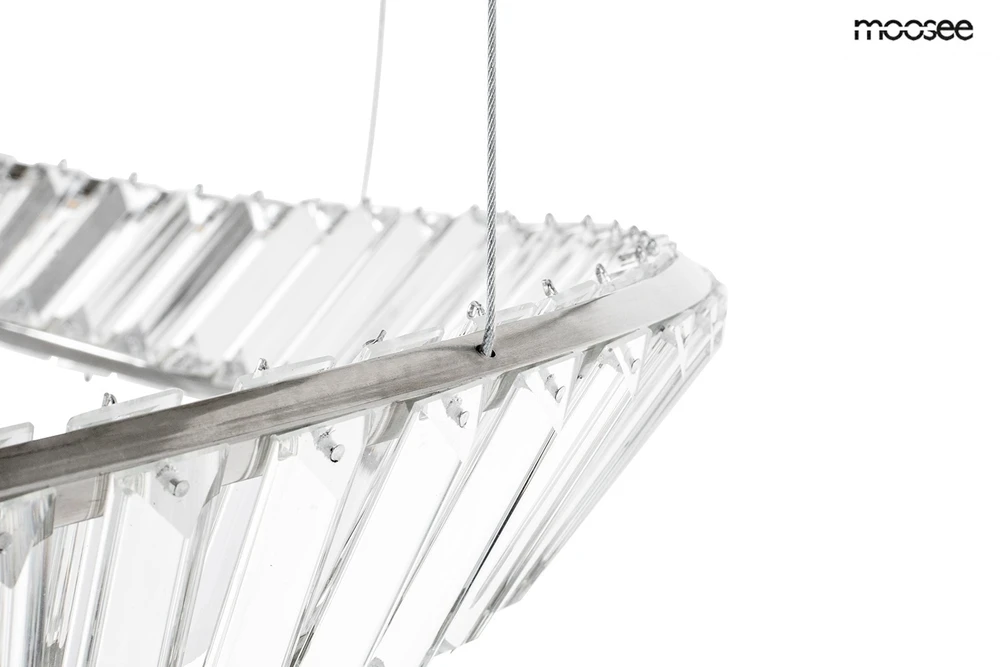 115W LED pakabinamas šviestuvas WAVE CORDON 2B, chromo sp., 3000K
