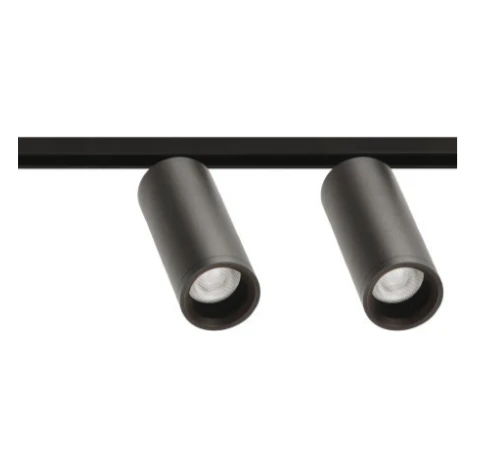 11,6W dvigubas šviestuvas į magnetines sistemas FIT 35 48V, 3000K, DALI, juodas