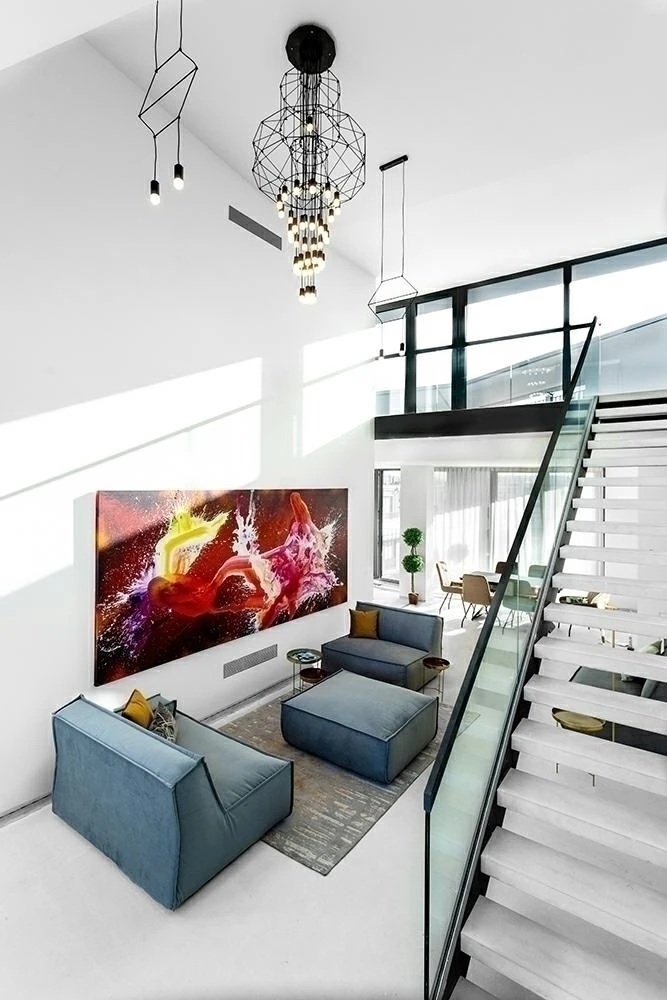 116W LED pakabinamas šviestuvas FLUSSO 43, juodas, 3000K