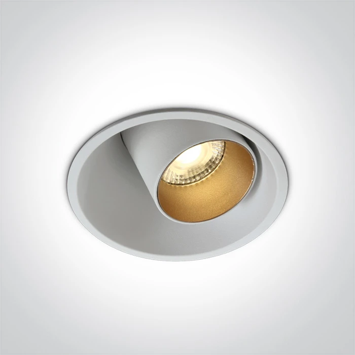 11W LED įleidžiamas pakreipiamas šviestuvas, baltas, 3000K, 11111C/W/W