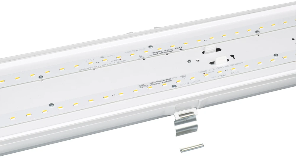 11W LED linijinis šviestuvas PRIMA EX, pilkas, 60cm, 4000K. Tinka naudoti sprogiose aplinkose.