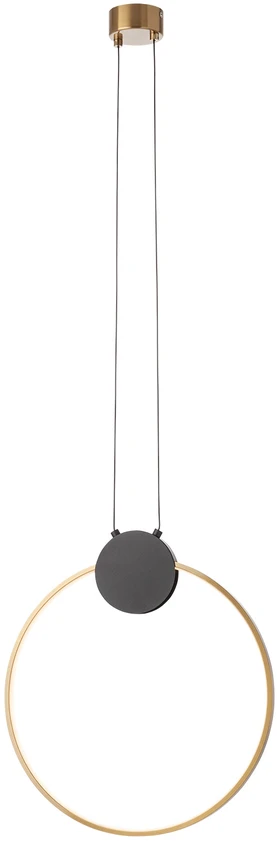 11W LED pakabinamas šviestuvas ATOM, juodos/žalvario sp., 3000K