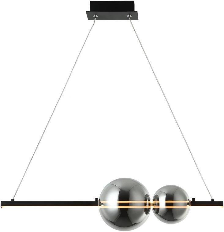 11W LED pakabinamas šviestuvas, juodas, 3000K, dimeriuojamas, 22109