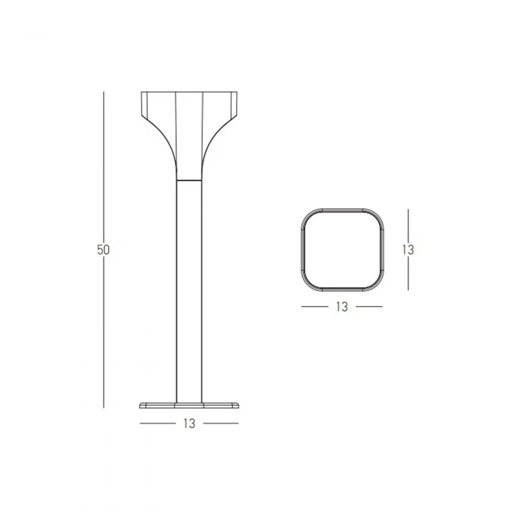 11W LED pastatomas lauko šviestuvas, grafito sp., 3000K, IP65, E356