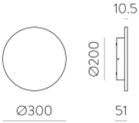 11W LED sieninis šviestuvas COMBO, aukso sp., 2700-3000K, IP65, A3966170O