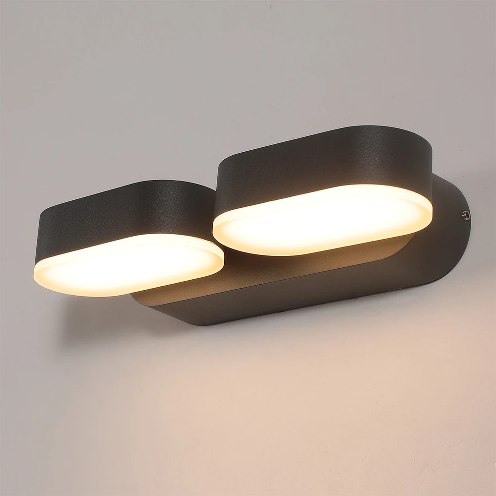 11W LED sieninis šviestuvas KANSAS, juodas, 3000K, dimeriuojamas, IP54, A2025200NDT