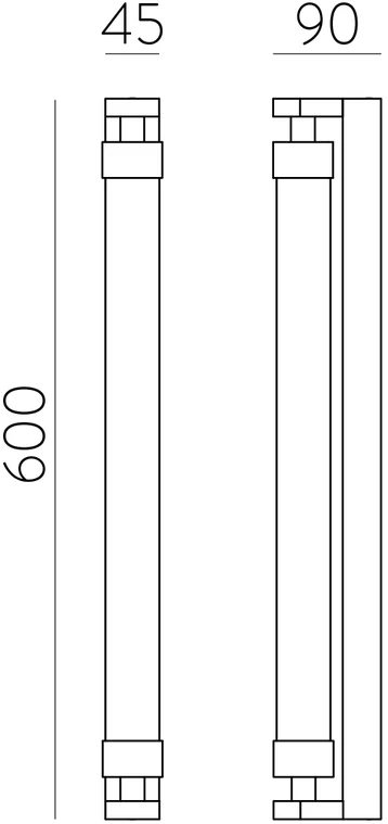 11W LED sieninis šviestuvas LINEO, aukso sp., 2700/3000K, IP44, A4008070O