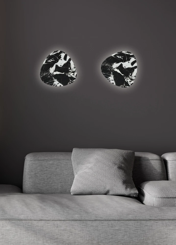 11W LED sieninis šviestuvas ROCK, juodas, 3000K, 4293101