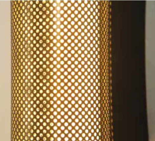 11W LED sieninis šviestuvas, žalvario/juodos sp., 3000K, 23041
