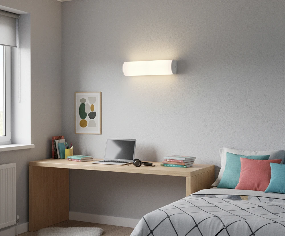 Sieninis šviestuvas 11W LED sieninis veidrodžio šviestuvas ALDO, baltas, 3000/4000K, IP44, A3432070B