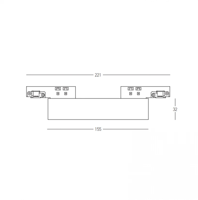 11W LED šviestuvas į magnetinę sistemą ZAMBELIS MAGNETIC 3MM, juodas, 3000K, dimeriuojamas, 25126