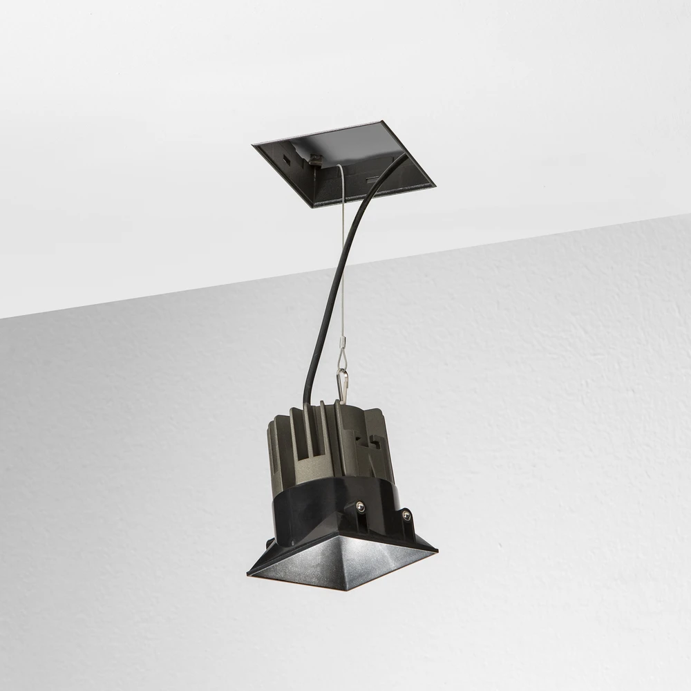 Ideal Lux 11W LED užglaistomas šviestuvas GAME, juodas, 3000K, 319674