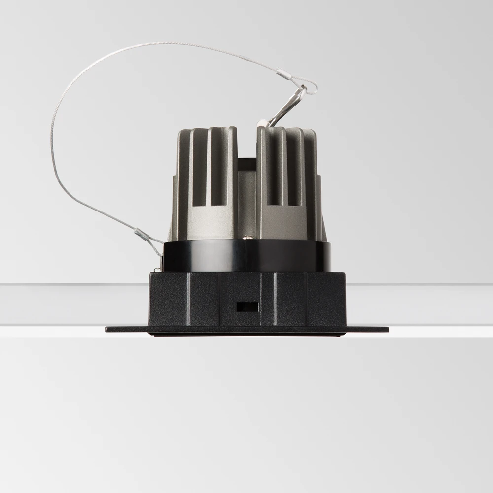 Ideal Lux 11W LED užglaistomas šviestuvas GAME, juodas, 3000K, 319674