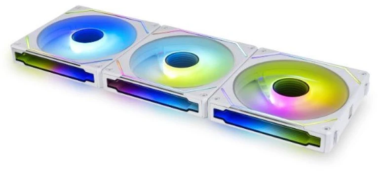 Lian Li UNI FAN SL-INF Wireless korpuso ventiliatorius, ARGB, PWM – 3er-Pack, su valdikliu 120mm, baltos spalvos