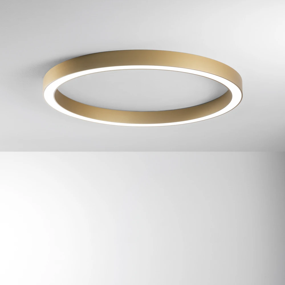 120W LED lubinis šviestuvas DEMOS, aukso sp., CCT