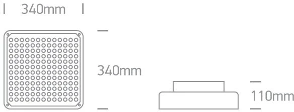120W LED pramoninis šviestuvas, baltas, 4000K, 7058R/W/C