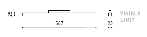 12,5W šviestuvas į magnetines sistemas, 2700K, IP20