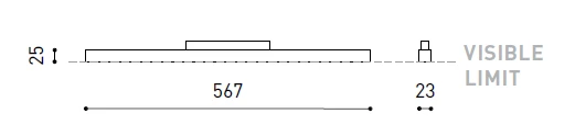 12,5W šviestuvas į magnetines sistemas, 2700K, IP20, DALI