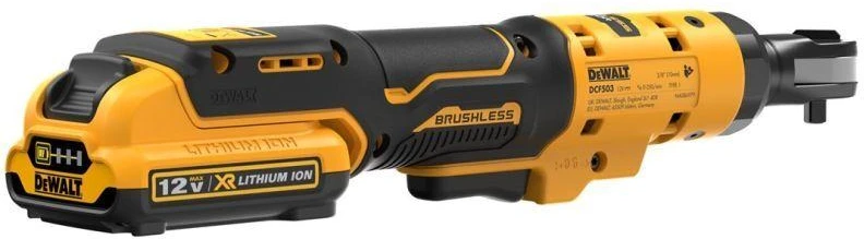 De Walt Akumuliatorinė terkšlė DeWalt DCF503EN-XJ; 3/8''; 12 V (be akumuliatoriaus ir pakrovėjo)
