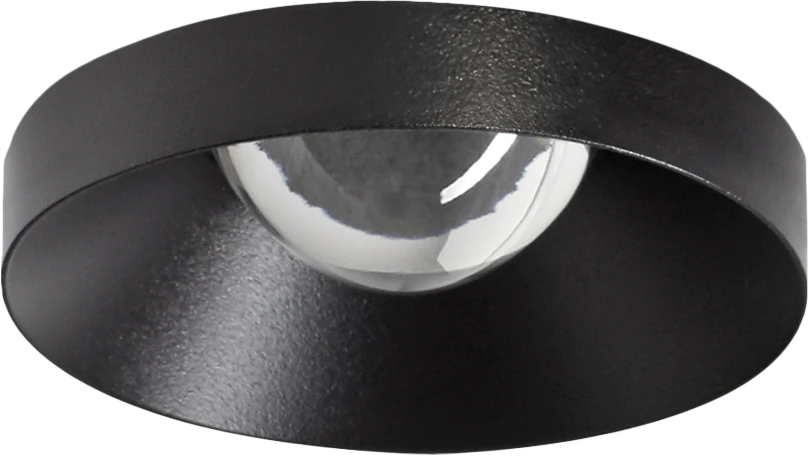 12W įleidžiamas LED šviestuvas PUCK L, juodas 3000K