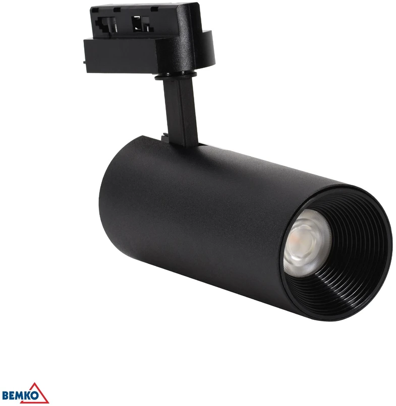 12W LED akcentinis šviestuvas į 1 fazės bėgelį VERKO, juodas, 3000K