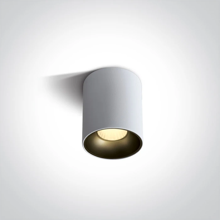 Lubinis šviestuvas 12W LED cilindro formos šviestuvas, baltas, 3000K, 12112Z/W/W