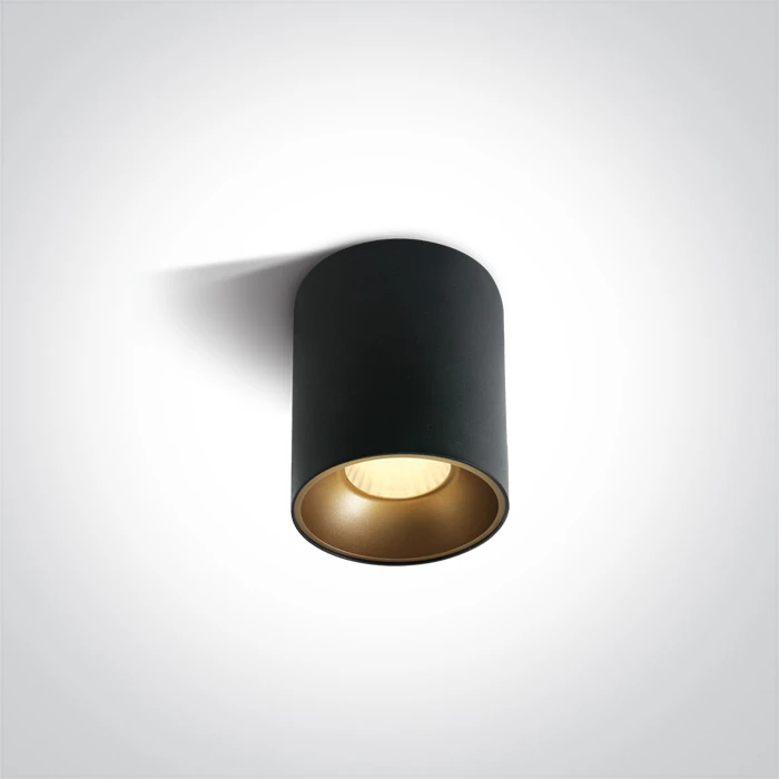 Lubinis šviestuvas 12W LED cilindro formos šviestuvas, juodas, 3000K, 12112Z/B/W