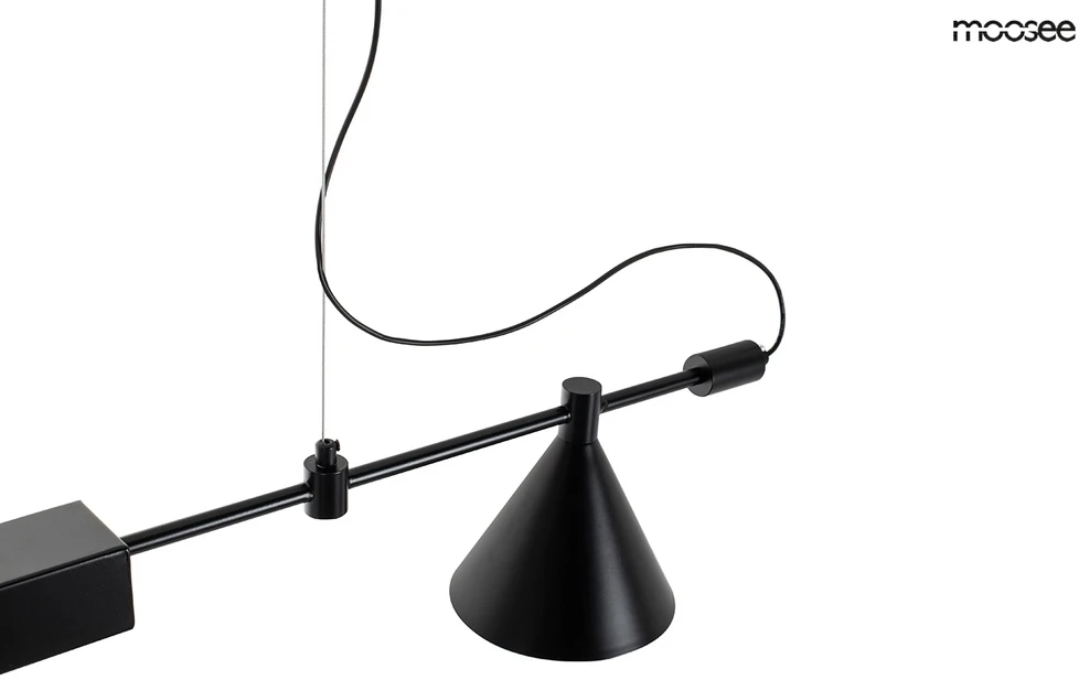 12W LED + E27 pakabinamas šviestuvas TECHNICS, juodas, 3000K, lemputė parduodama atskirai