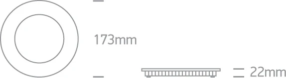 12W LED įleidžiama panelė, juoda, 4000K, 10112FA/B/C