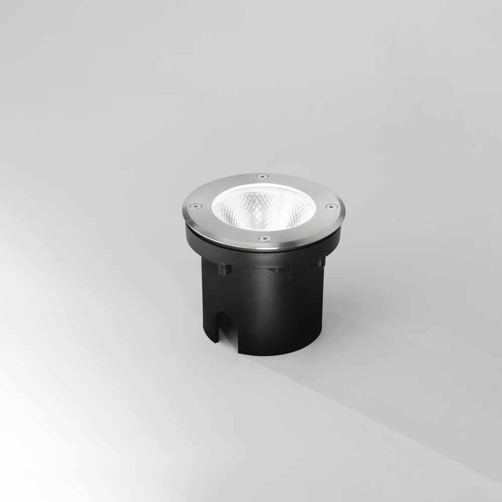 12W LED įleidžiamas į grindinį šviestuvas WALK, nikelio sp., 3000K, IP67