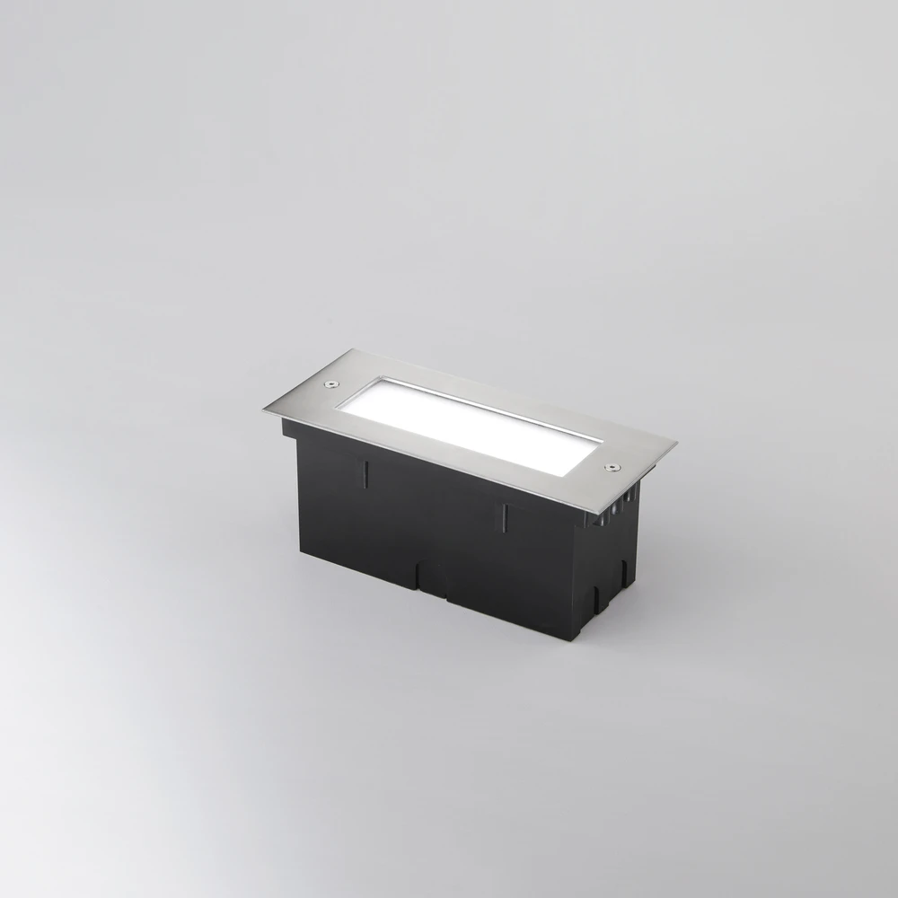 12W LED įleidžiamas į grindinį šviestuvas WALK, nikelio sp., 4000K, IP54